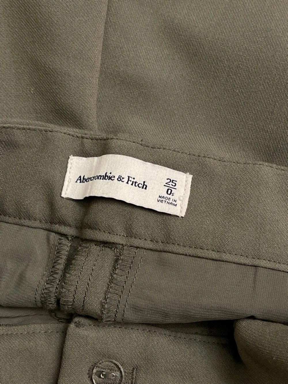 Abercrombie & Fitch Olive Utility-Style Trousers - Picture 4 of 4